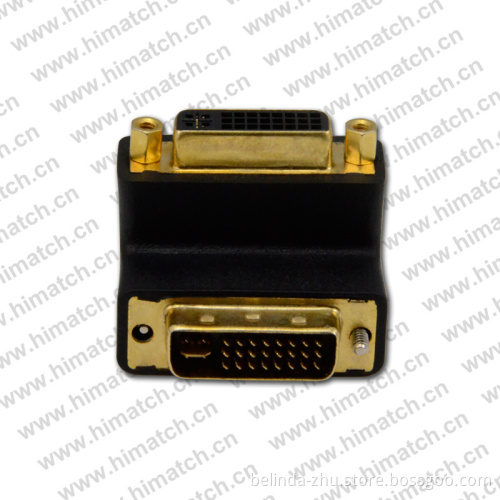 90 Degree DVI Adapter Male to Female